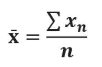 فرمول میانگین 1